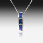 Sterling Silver Opal inlay pendant