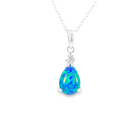 Sterling Silver pear shape 10x7mm Opal triplet pendant - Masterpiece Jewellery Opal & Gems Sydney Australia | Online Shop