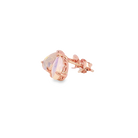 Rose Gold plated silver 8x5mm Pear shape White Opal studs - Masterpiece Jewellery Opal & Gems Sydney Australia | Online Shop