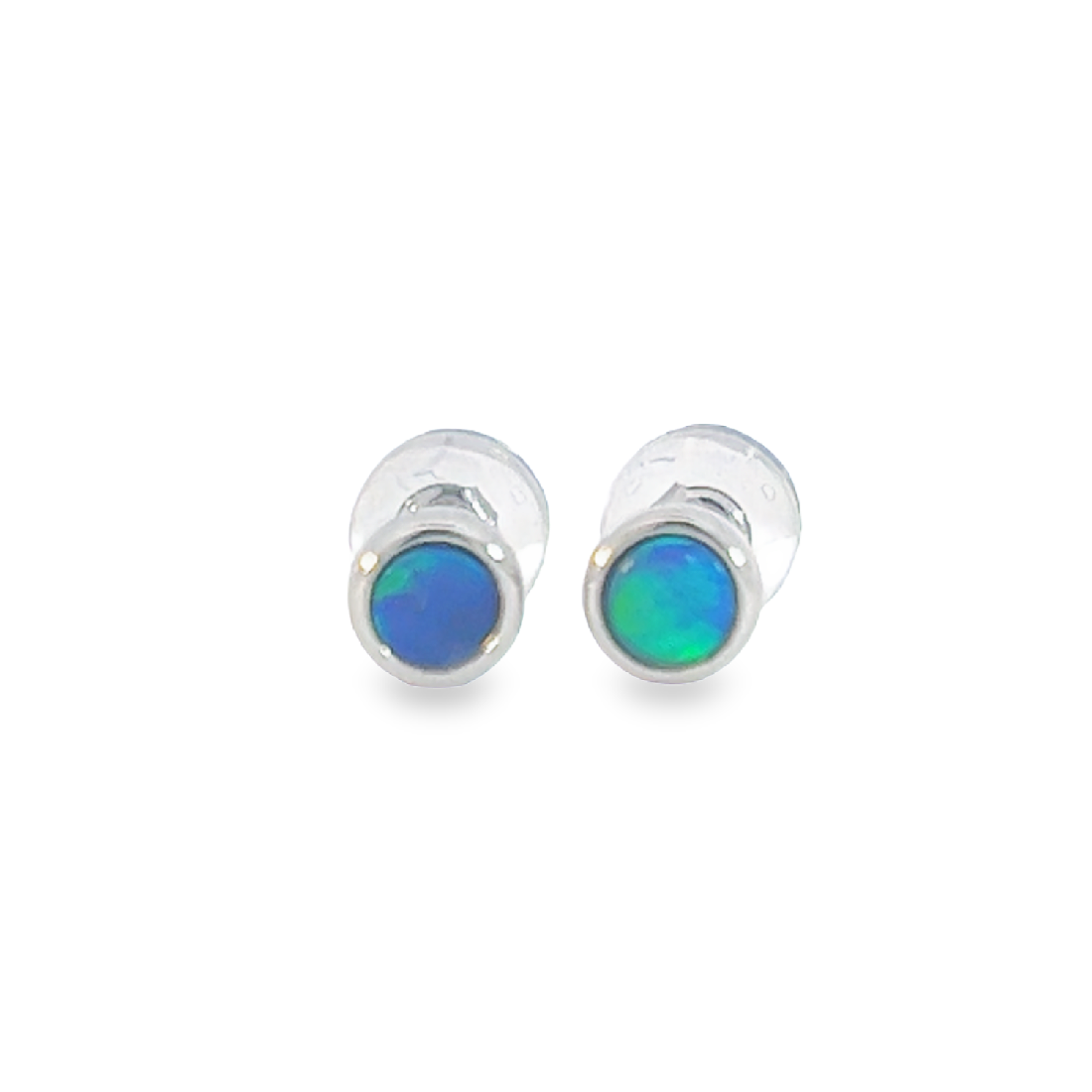 Handmade Opal Stud Earrings - Gold/Silver | Dainty & Cute | Crystal Fire Opal Jewelry | Gift for Her 3mm - Masterpiece Jewellery Opal & Gems Sydney Australia | Online Shop