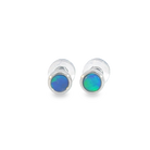 Handmade Opal Stud Earrings - Gold/Silver | Dainty & Cute | Crystal Fire Opal Jewelry | Gift for Her 3mm - Masterpiece Jewellery Opal & Gems Sydney Australia | Online Shop