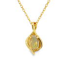 14kt Yellow Gold pendant with one Black teardrop opal 0.5ct - Masterpiece Jewellery Opal & Gems Sydney Australia | Online Shop