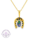 18kt Yellow Gold Black Opal 0.25ct pendant - Masterpiece Jewellery Opal & Gems Sydney Australia | Online Shop