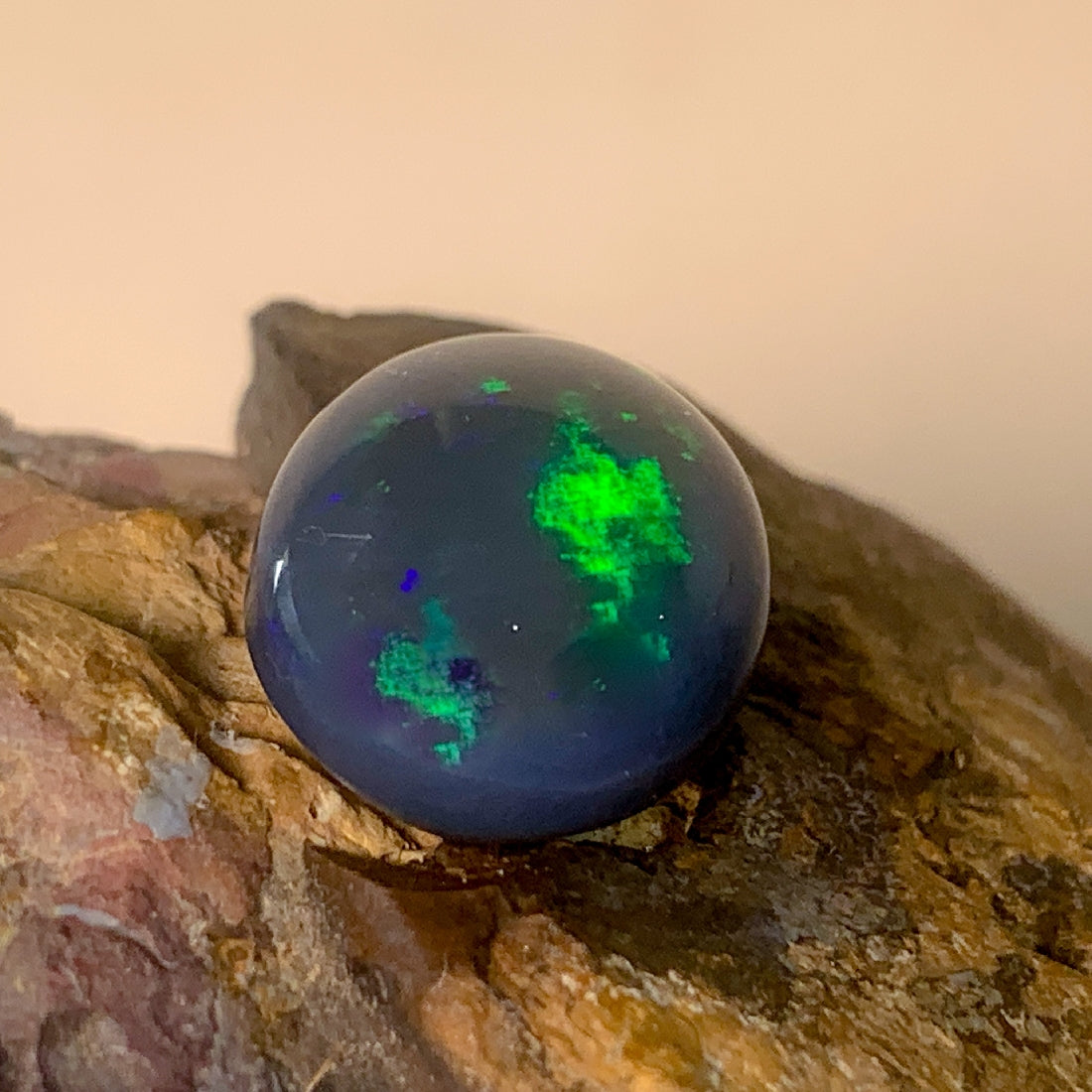 Black Opal Blue Green Oval 10.04ct - Masterpiece Jewellery Opal & Gems Sydney Australia | Online Shop