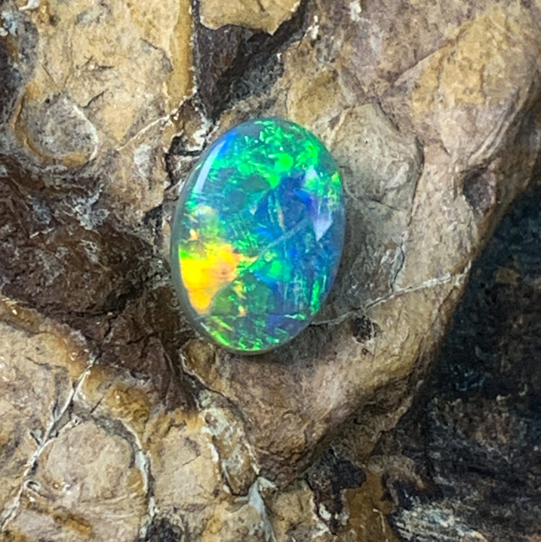 Black Opal Oval 1.65ct - Masterpiece Jewellery Opal & Gems Sydney Australia | Online Shop