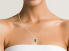 Gold Plated Silver rectangular Opal doublet pendant - Masterpiece Jewellery Opal & Gems Sydney Australia | Online Shop