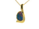 Gold plated Silver Opal doublet 20x9mm pendant - Masterpiece Jewellery Opal & Gems Sydney Australia | Online Shop