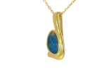 Gold plated Silver Opal doublet 20x9mm pendant - Masterpiece Jewellery Opal & Gems Sydney Australia | Online Shop