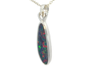 Sterling Silver Opal doublet 23x6mm pendant - Masterpiece Jewellery Opal & Gems Sydney Australia | Online Shop