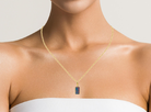 Gold plated Silver Opal rectangular 21x8mm pendant - Masterpiece Jewellery Opal & Gems Sydney Australia | Online Shop