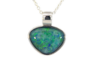 Sterling Silver Opal triplet pendant 18.2x15.5mm - Masterpiece Jewellery Opal & Gems Sydney Australia | Online Shop