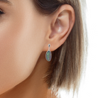 Sterling Silver dangling freeform Opal triplet earrings - Masterpiece Jewellery Opal & Gems Sydney Australia | Online Shop