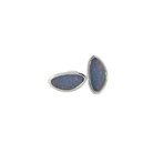 Sterling Silver freeform Opal doublet studs - Masterpiece Jewellery Opal & Gems Sydney Australia | Online Shop