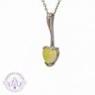 Sterling Silver heart shape Light Opal pendant - Masterpiece Jewellery Opal & Gems Sydney Australia | Online Shop