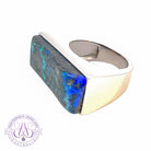 Sterling Silver Boulder Opal 15.58ct ring - Masterpiece Jewellery Opal & Gems Sydney Australia | Online Shop