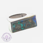 Sterling Silver Boulder Opal 15.58ct ring - Masterpiece Jewellery Opal & Gems Sydney Australia | Online Shop