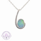 Sterling Silver swirl Opal doublet pendant - Masterpiece Jewellery Opal & Gems Sydney Australia | Online Shop