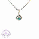 18kt White Gold Opal triplet pendant 3.5mm - Masterpiece Jewellery Opal & Gems Sydney Australia | Online Shop