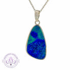 Sterling Silver Blue Green Opal doublet 20x11.5mm - Masterpiece Jewellery Opal & Gems Sydney Australia | Online Shop