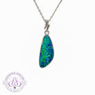 Sterling Silver 23x9mm Opal doublet pendant - Masterpiece Jewellery Opal & Gems Sydney Australia | Online Shop