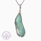 Sterling Silver Boulder Opal long pendant - Masterpiece Jewellery Opal & Gems Sydney Australia | Online Shop