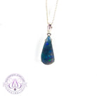 Sterling Silver Black Opal 3.4ct claw set pendant