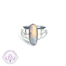 Sterling Silver broad Boulder Opal 2.47ct ring