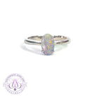 Sterling Silver Black Opal 0.67ct solitaire claw set ring