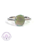 Sterling Silver Black Opal 1.29ct solitaire ring