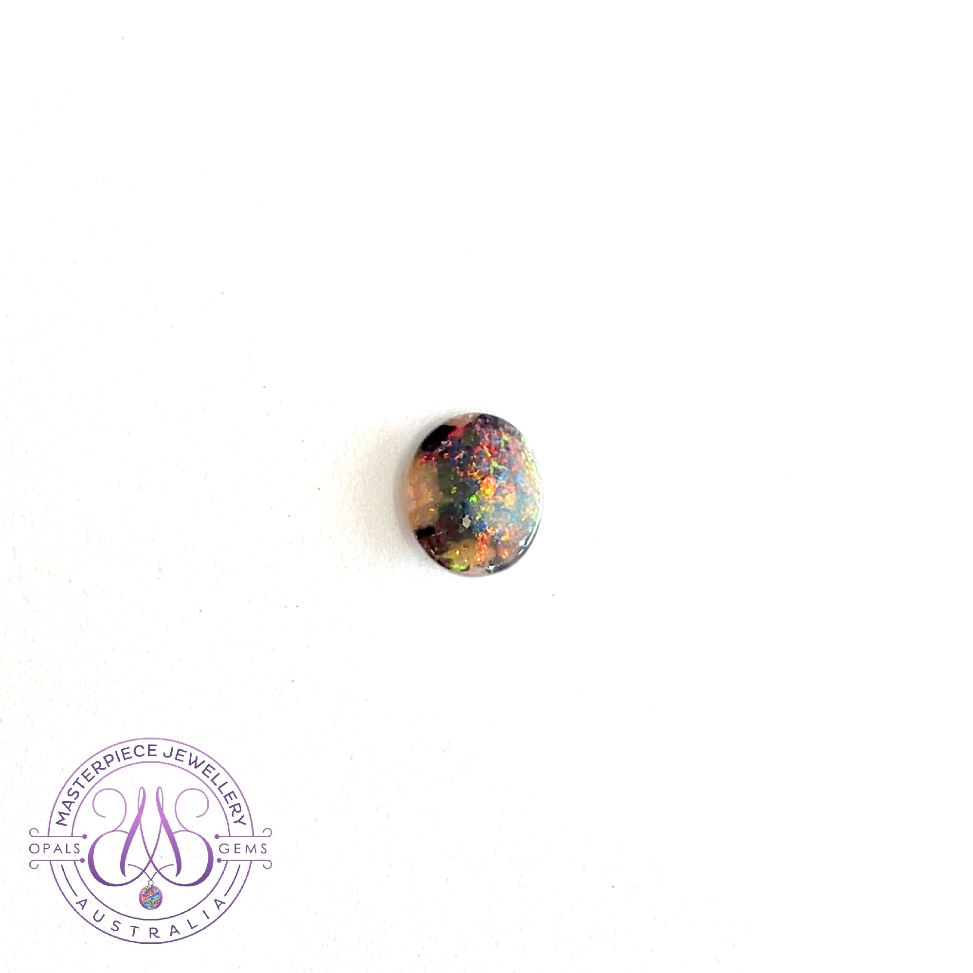 Loose Black Opal 0.84ct oval