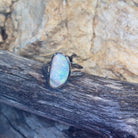 Sterling Silver freeform Crystal Opal ring 1.6ct - Masterpiece Jewellery Opal & Gems Sydney Australia | Online Shop