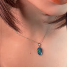 Sterling Silver Opal doublet drop shape pendant - Masterpiece Jewellery Opal & Gems Sydney Australia | Online Shop
