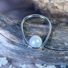 Sterling Silver Minimilast Contemporary design South Sea 8mm Pearl ring - Masterpiece Jewellery Opal & Gems Sydney Australia | Online Shop