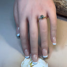 18kt Yellow Gold 1 Black Opal and 6 diamond ring - Masterpiece Jewellery Opal & Gems Sydney Australia | Online Shop