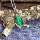 Sterling Silver Opal triplet pendant 33.3x13.3mm - Masterpiece Jewellery Opal & Gems Sydney Australia | Online Shop