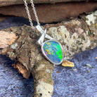 Sterling Silver Opal triplet pendant 25x12.9mm - Masterpiece Jewellery Opal & Gems Sydney Australia | Online Shop