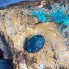 One Oval Black Opal 7.9ct - Masterpiece Jewellery Opal & Gems Sydney Australia | Online Shop