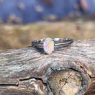 Sterling Silver solitaire ring 7.1x4.7mm Black Opal - Masterpiece Jewellery Opal & Gems Sydney Australia | Online Shop