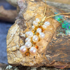 18kt Yellow Gold 15 Pearl , Citrine and diamond necklace - Masterpiece Jewellery Opal & Gems Sydney Australia | Online Shop