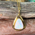 18kt Yellow Gold White Opal 4.5ct pendant - Masterpiece Jewellery Opal & Gems Sydney Australia | Online Shop