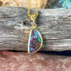 18kt Yellow Gold Boulder Opal 1.35ct pendant - Masterpiece Jewellery Opal & Gems Sydney Australia | Online Shop