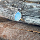 Sterling Silver Light Opal 10x8mm Bezel pendant - Masterpiece Jewellery Opal & Gems Sydney Australia | Online Shop