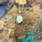 14kt Yellow Gold Opal pendant 0.67ct - Masterpiece Jewellery Opal & Gems Sydney Australia | Online Shop