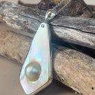 Sterling Silver Freeform Mabe Pearl pendant - Masterpiece Jewellery Opal & Gems Sydney Australia | Online Shop