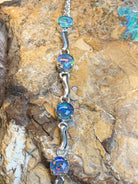 Sterling Silver bracelet with Opal triplet - Masterpiece Jewellery Opal & Gems Sydney Australia | Online Shop