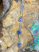 Sterling Silver bracelet with Opal triplet - Masterpiece Jewellery Opal & Gems Sydney Australia | Online Shop