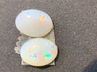 Pair of Red White Opals1.4ct - Masterpiece Jewellery Opal & Gems Sydney Australia | Online Shop