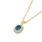 Gold Plated Sterling Silver 7x5mm cluster Opal pendant - Masterpiece Jewellery Opal & Gems Sydney Australia | Online Shop