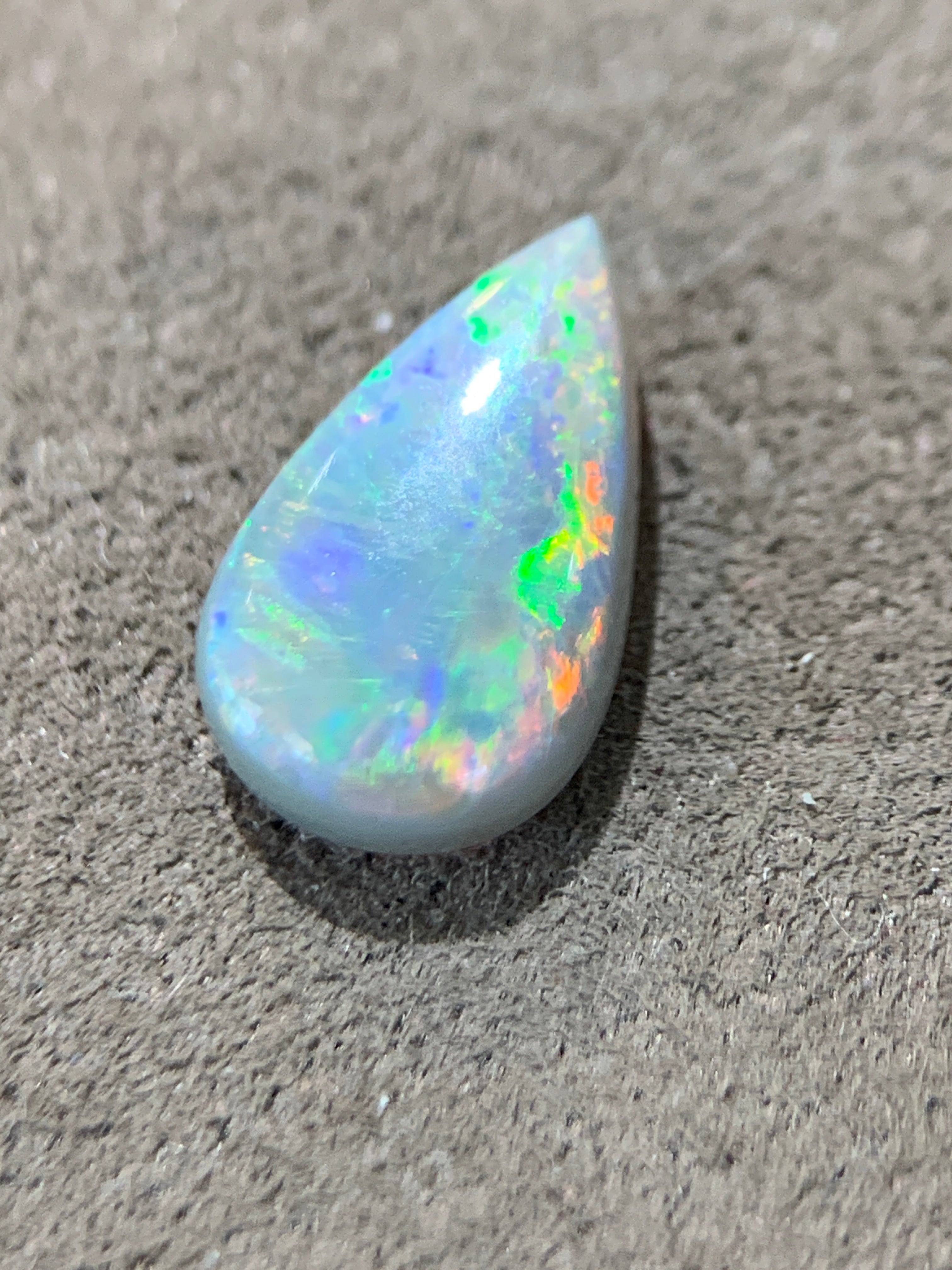 Pear shape Black Opal 1.65ct - Masterpiece Jewellery Opal & Gems Sydney Australia | Online Shop