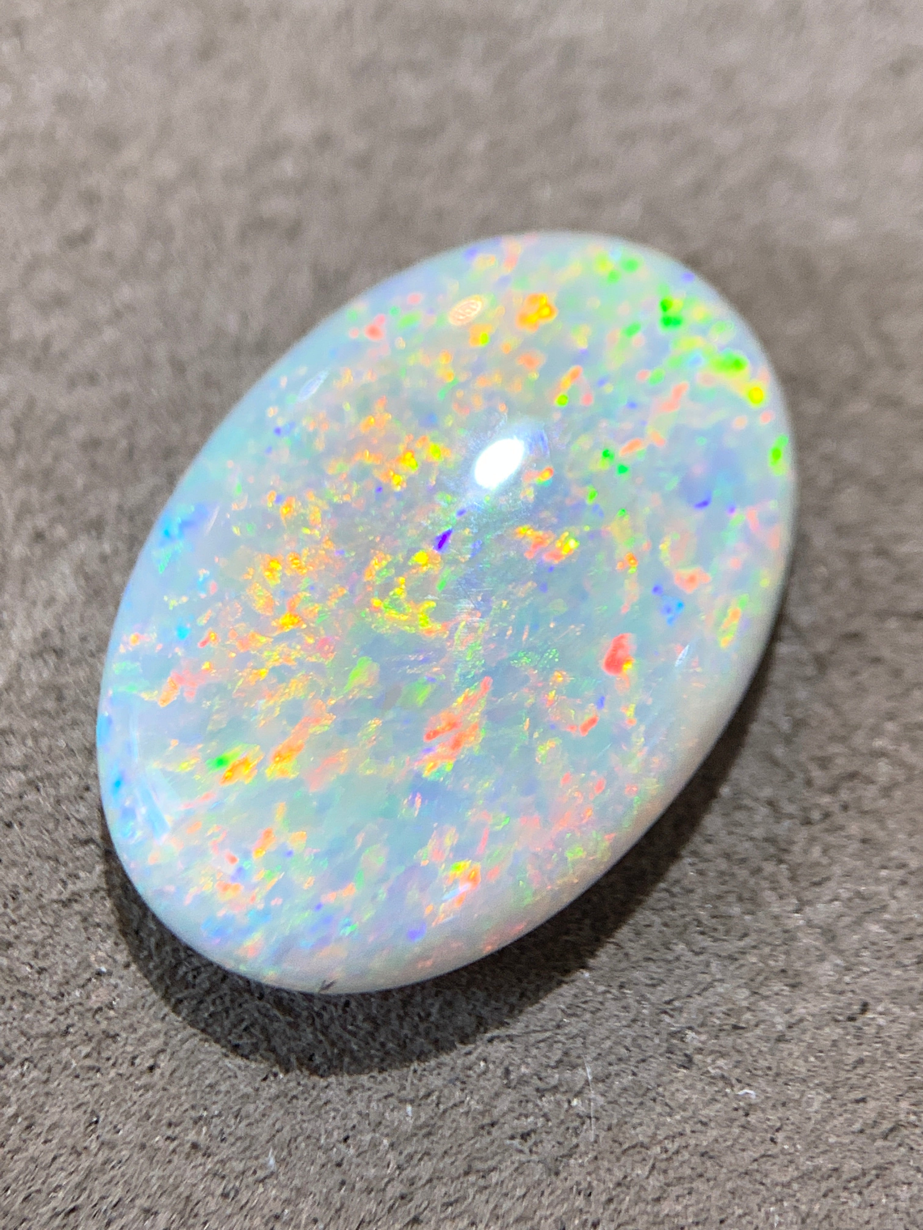 Oval Black Opal 5.52ct - Masterpiece Jewellery Opal & Gems Sydney Australia | Online Shop